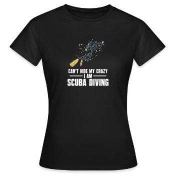 Scuba Diving Design de sports aquatiques - T-shirt Femme - noir - Devant - AI Model Female 172 dark (172cm)