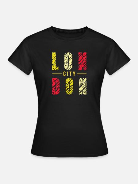 London - Frauen T-Shirt - Schwarz