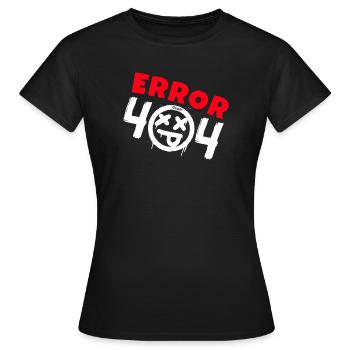 Fehler 404 nicht gefunden - Frauen T-Shirt - Schwarz - Vorne - AI Model Female 172 dark (172cm)