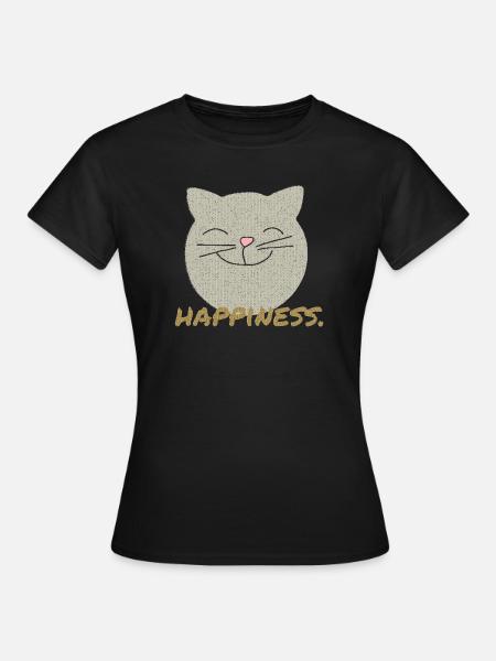 Bonheur de chat - T-shirt Femme - noir