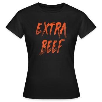 Das Extra Rindfleisch - Frauen T-Shirt - Schwarz - Vorne - AI Model Female 172 dark (172cm)