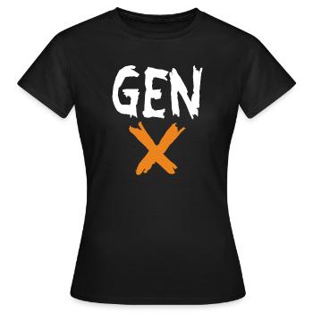 Génération Xclusive - T-shirt Femme - noir - Devant - AI Model Female 172 dark (172cm)