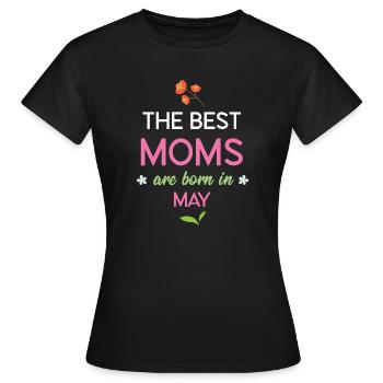 Die besten Mütter werden im Mai geboren - Frauen T-Shirt - Schwarz - Vorne - AI Model Female 172 dark (172cm)