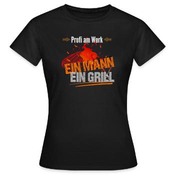 Profi am Werk - Frauen T-Shirt - Schwarz - Vorne - AI Model Female 172 dark (172cm)