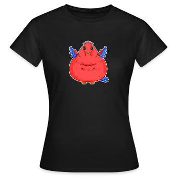 Fat Funny Parrot Dick - Women's T-Shirt - black - Front - AI Model Female 172 dark (172cm)