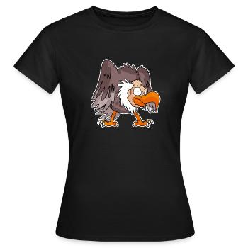 Vulture - Women's T-Shirt - black - Front - AI Model Female 172 dark (172cm)