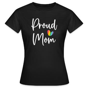 Stolze Mama - Frauen T-Shirt - Schwarz - Vorne - AI Model Female 172 dark (172cm)