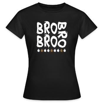 bro bro bro - Frauen T-Shirt - Schwarz - Vorne - AI Model Female 172 dark (172cm)