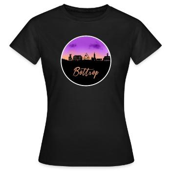 Bottrop Fine Skyline - T-shirt Femme - noir - Devant - AI Model Female 172 dark (172cm)