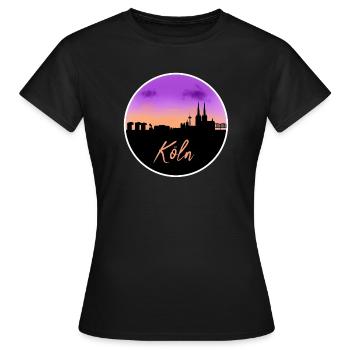 Cologne Fine Skyline - T-shirt Femme - noir - Devant - AI Model Female 172 dark (172cm)