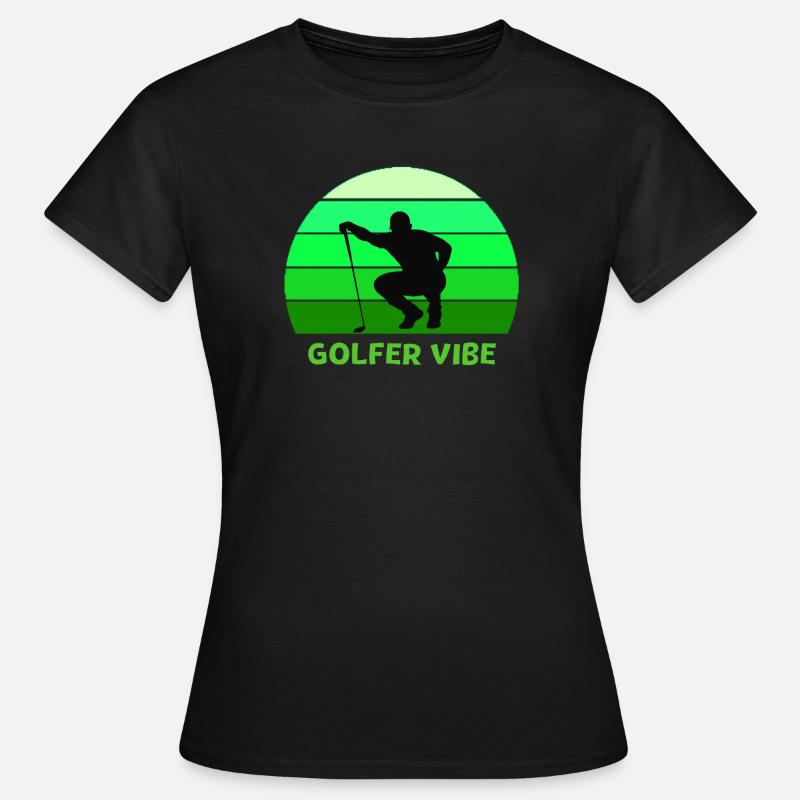 golf, golfing, golfing, playing golf - Women's T-Shirt - black