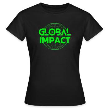 Mutter Natur, Planet Erde, Global impaci - Frauen T-Shirt - Schwarz - Vorne - AI Model Female 172 dark (172cm)