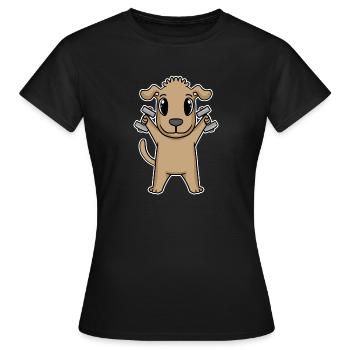 Dog Dumbbell Training Strength Training Fitness - T-shirt Femme - noir - Devant - AI Model Female 172 dark (172cm)