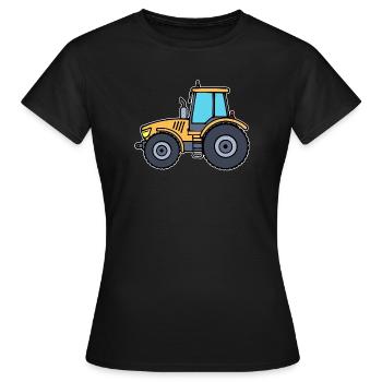 Landleben Fahrzeug Traktor Landmaschinen Landwirt - Frauen T-Shirt - Schwarz - Vorne - AI Model Female 172 dark (172cm)