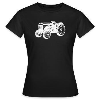 Machines agricoles Véhicule Tracteur agricole Pays Air - T-shirt Femme - noir - Devant - AI Model Female 172 dark (172cm)