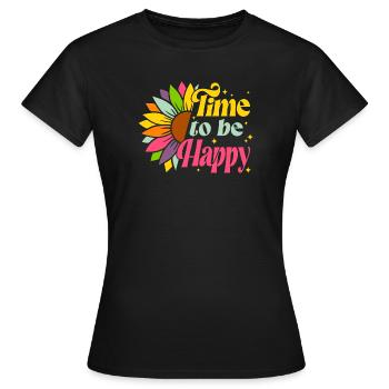 Sommer, hallo Sommer, Sommerferien - Frauen T-Shirt - Schwarz - Vorne - AI Model Female 172 dark (172cm)