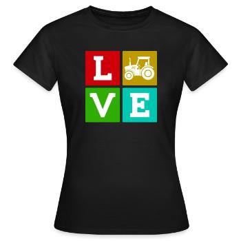 Traktor Landleben Spruch Nutzfahrzeug Landwirt - Frauen T-Shirt - Schwarz - Vorne - AI Model Female 172 dark (172cm)