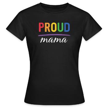 LGBT Proud Mama - Pride-Monat - Frauen T-Shirt - Schwarz - Vorne - AI Model Female 172 dark (172cm)