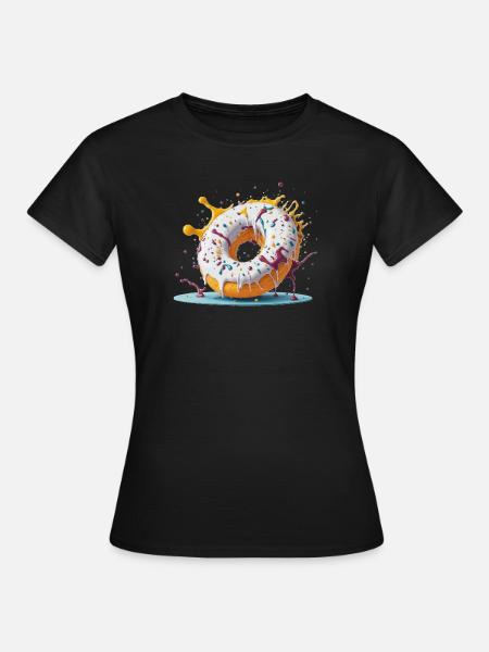 Donut - Frauen T-Shirt - Schwarz