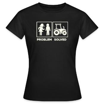 Déclaration du tracteur Véhicules utilitaires Agriculture de véhicules - T-shirt Femme - noir - Devant - AI Model Female 172 dark (172cm)