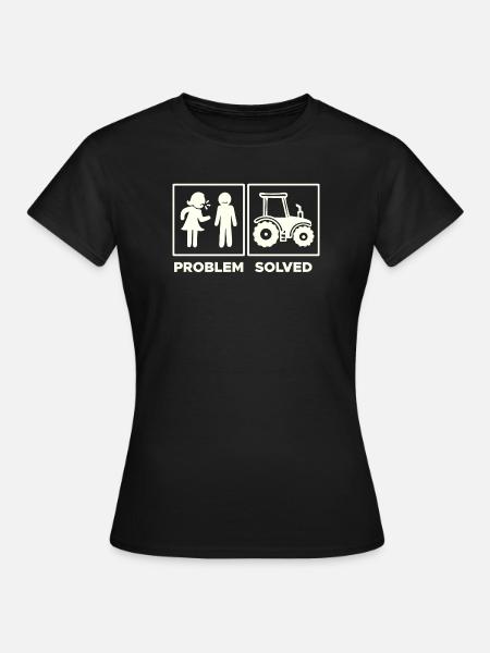 Traktor Statement Nutzfahrzeug Fahrzeug Ackerbau - Frauen T-Shirt - Schwarz