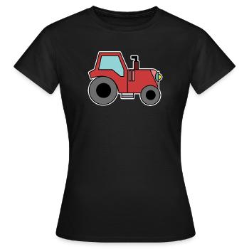 Landleben Traktor Bauernhof Kraftfahrzeug Landwirt - Frauen T-Shirt - Schwarz - Vorne - AI Model Female 172 dark (172cm)