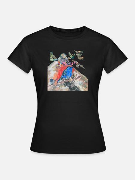 LIEBE DIE NATUR - Frauen T-Shirt - Schwarz