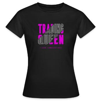 Reine du commerce - T-shirt Femme - noir - Devant - AI Model Female 172 dark (172cm)