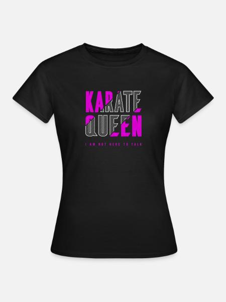 Karate Königin - Frauen T-Shirt - Schwarz