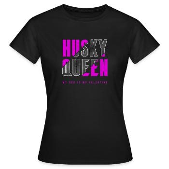 Husky Queen - Women's T-Shirt - black - Front - AI Model Female 172 dark (172cm)