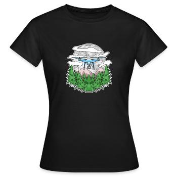 Drone - T-shirt Femme - noir - Devant - AI Model Female 172 dark (172cm)