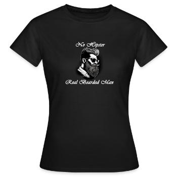 pas de blanc hipster - T-shirt Femme - noir - Devant - AI Model Female 172 dark (172cm)