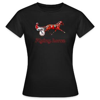 Traber Motiv - Frauen T-Shirt - Schwarz - Vorne - AI Model Female 172 dark (172cm)