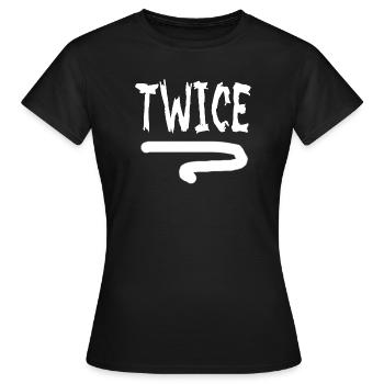 Strike Twice - Women's T-Shirt - black - Front - AI Model Female 172 dark (172cm)