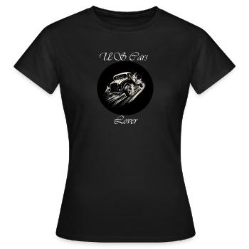 US Cars Lover weiß - Frauen T-Shirt - Schwarz - Vorne - AI Model Female 172 dark (172cm)