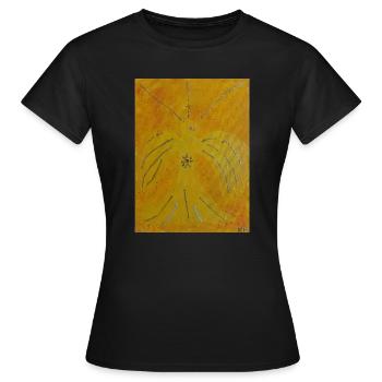 Archange Jophiel - T-shirt Femme - noir - Devant - AI Model Female 172 dark (172cm)