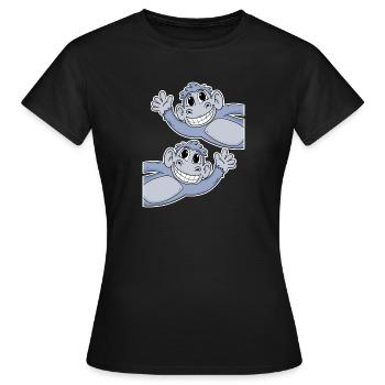 Monkey Monkey - Women's T-Shirt - black - Front - AI Model Female 172 dark (172cm)