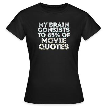 Dvd Abend Movie Night Statement Kinoabend Filme - Frauen T-Shirt - Schwarz - Vorne - AI Model Female 172 dark (172cm)
