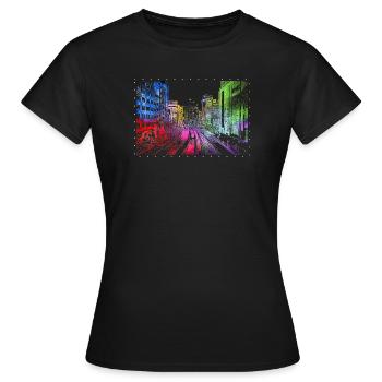 TOKYO - T-shirt Femme - noir - Devant - AI Model Female 172 dark (172cm)