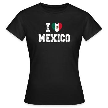 Mexique - T-shirt Femme - noir - Devant - AI Model Female 172 dark (172cm)