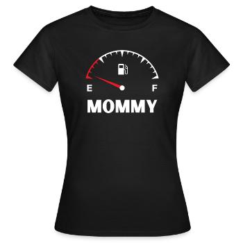 Mommy daddy baby match t shirt - T-shirt Femme - noir - Devant - AI Model Female 172 dark (172cm)