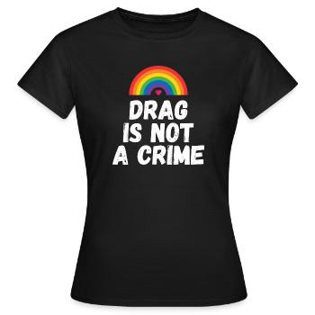 La drague n’est pas un crime - T-shirt Femme - noir - Devant - AI Model Female 172 dark (172cm)