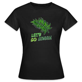 Environnementalistes Terre Mère Nature Déclaration Environnement - T-shirt Femme - noir - Devant - AI Model Female 172 dark (172cm)