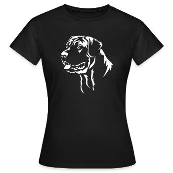 Presa Canario Head « Black Edition » - T-shirt Femme - noir - Devant - AI Model Female 172 dark (172cm)
