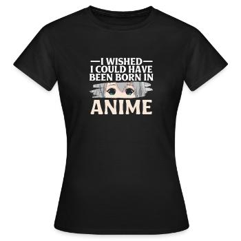 Anime Serien Design - Frauen T-Shirt - Schwarz - Vorne - AI Model Female 172 dark (172cm)