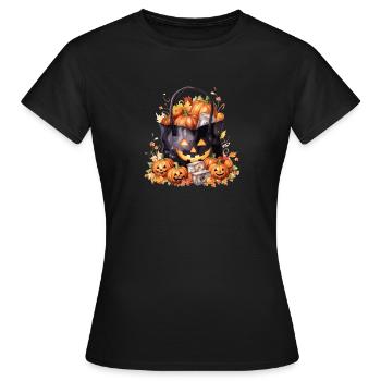 Halloween kessel - Frauen T-Shirt - Schwarz - Vorne - AI Model Female 172 dark (172cm)