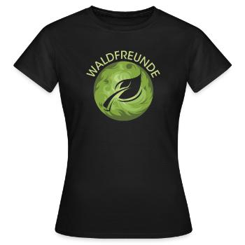 Forest Friends Leaf Nature Nature Nature Forest Protection - T-shirt Femme - noir - Devant - AI Model Female 172 dark (172cm)