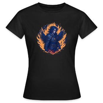 Michael - Frauen T-Shirt - Schwarz - Vorne - AI Model Female 172 dark (172cm)