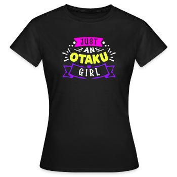 Otaku Manga Anime Déclaration Coeur Fille Japonaise - T-shirt Femme - noir - Devant - AI Model Female 172 dark (172cm)