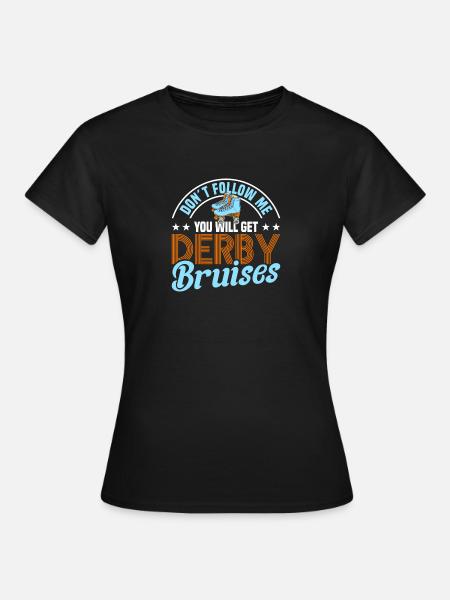 Rollschuh Design - Frauen T-Shirt - Schwarz